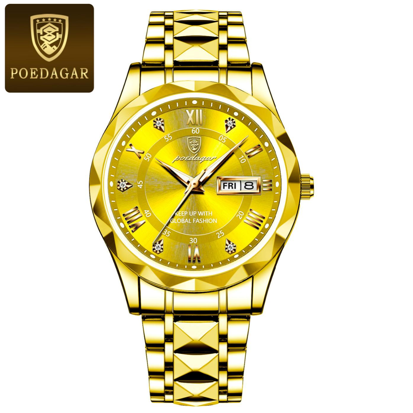 Poedagar Sovereign 615-XENO - Masterpiece Stainless Steel Watch (Model: PSD-9580-XSSAC)