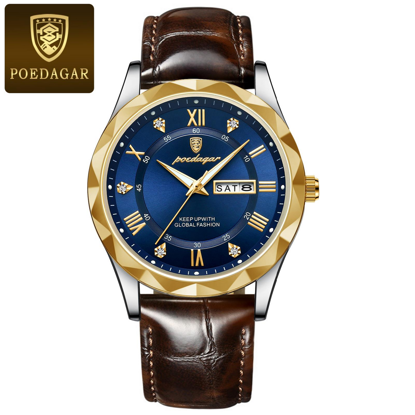 Poedagar Sovereign 615-XENO - Masterpiece Stainless Steel Watch (Model: PSD-9580-XSSAC)