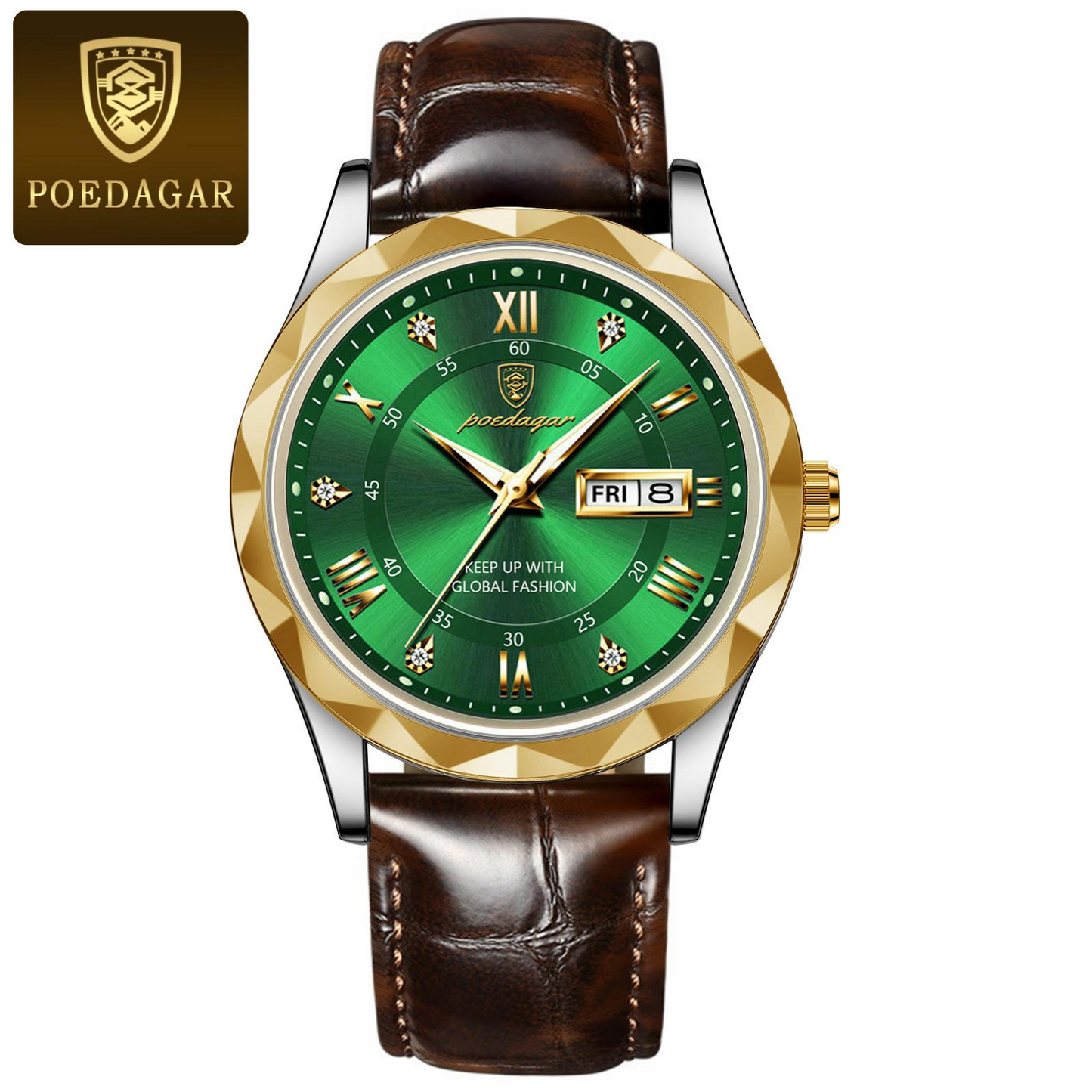 Poedagar Sovereign 615-XENO - Masterpiece Stainless Steel Watch (Model: PSD-9580-XSSAC)