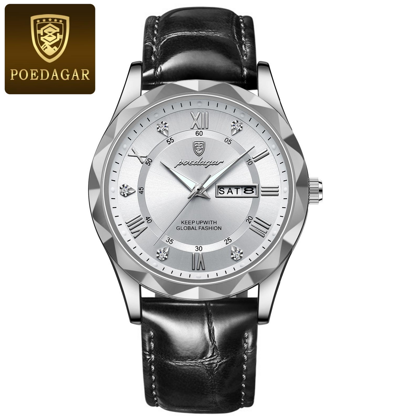 Poedagar Sovereign 615-XENO - Masterpiece Stainless Steel Watch (Model: PSD-9580-XSSAC)