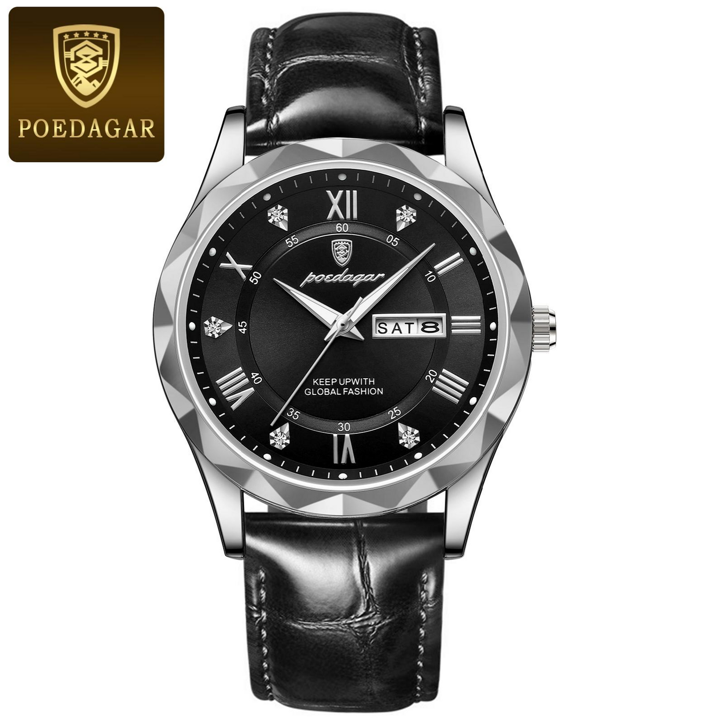 Poedagar Sovereign 615-XENO - Masterpiece Stainless Steel Watch (Model: PSD-9580-XSSAC)