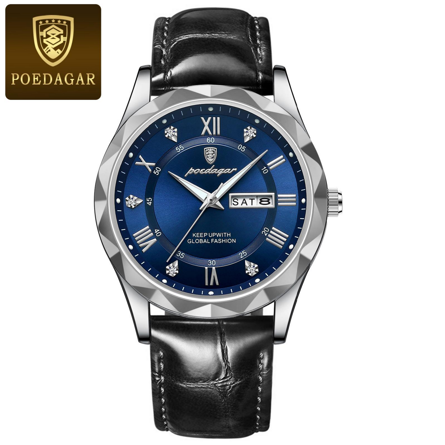 Poedagar Sovereign 615-XENO - Masterpiece Stainless Steel Watch (Model: PSD-9580-XSSAC)